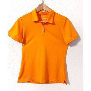 Adidas Golf Women's Performance Orange Dri-Fit Polo Shirt S